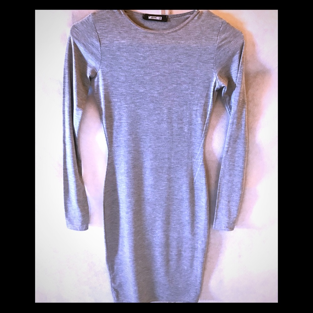 Misguided Grey slip Dress